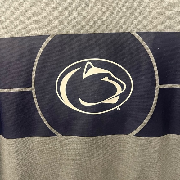 Nike Dri-Fit Men's Penn State Nittany Lions Gray and Navy Hoodie sz XL - Picture 2 of 10